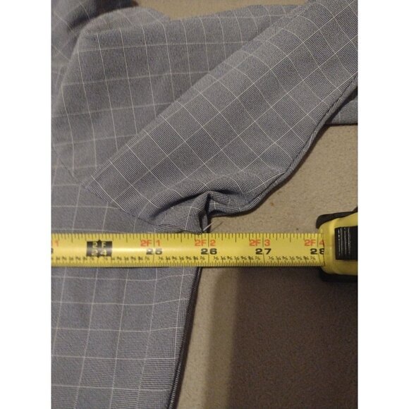 Mizzen Main Leeward Blue Check Long Sleeve Button Shirt 2XL Trim Fit - Picture 9 of 11